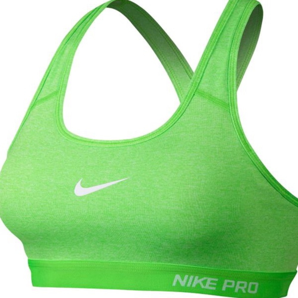 Green Nike sports bra